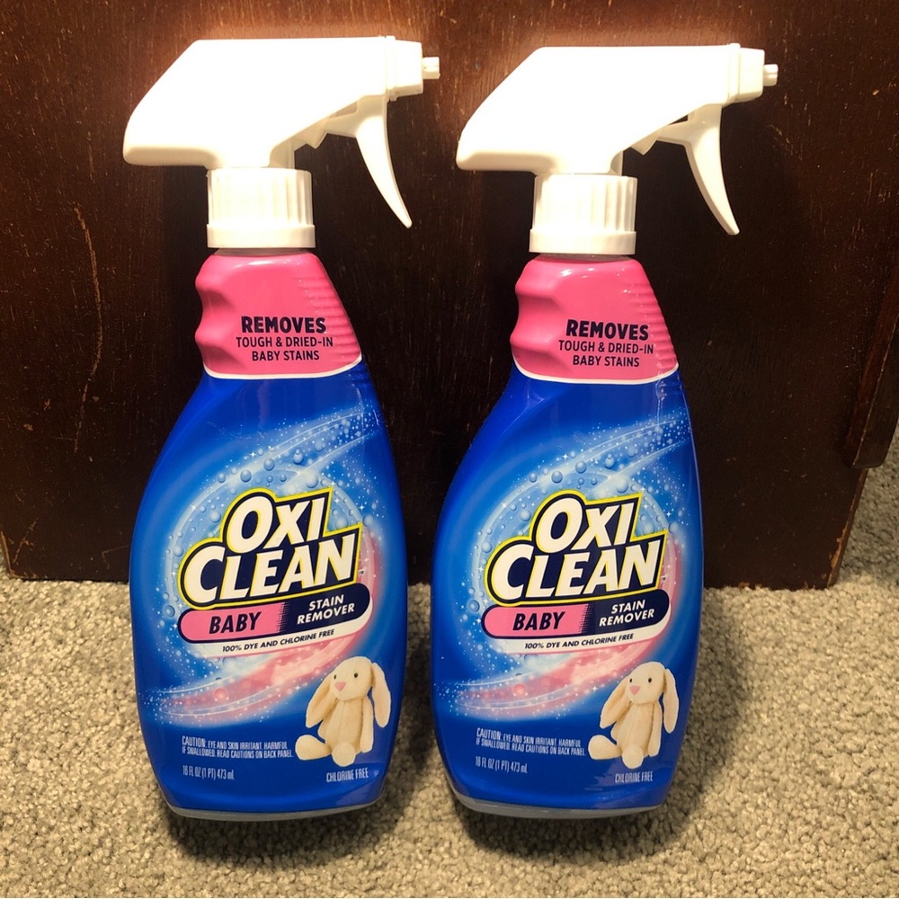 X2 OxiClean Baby Stain Remover Spray, Dye & Chlorine Free, 16oz